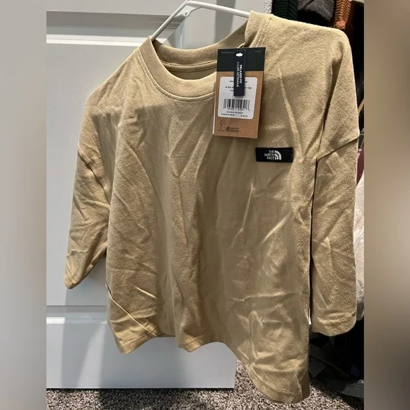The North Face Short Sleeve Heavyweight Tee Khaki Stone Size Medium NWT - Picture 2 of 4